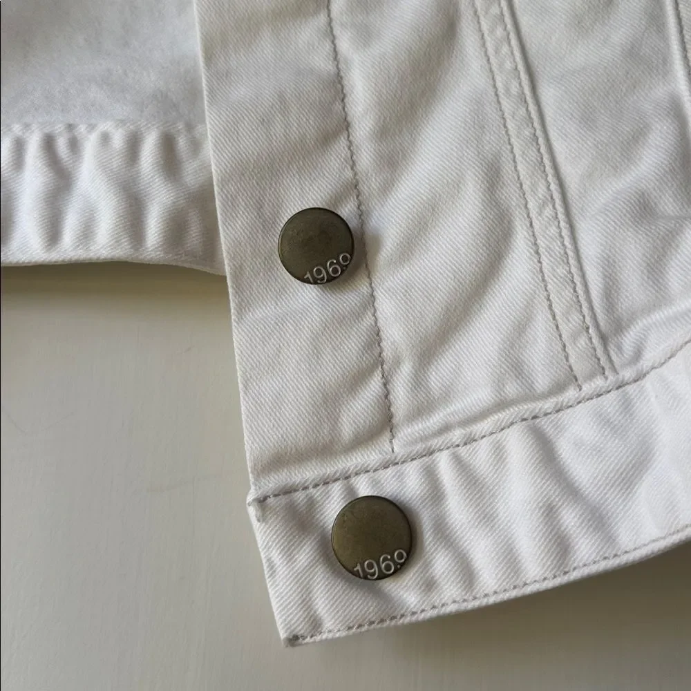 GAP Vintage White Denim Jacket